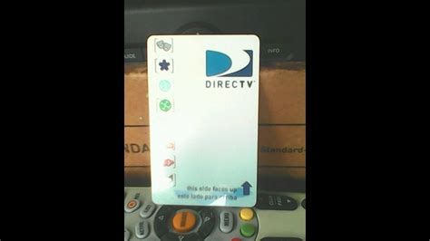 cual es la smart card de directv|Como cambiar la tarjeta de acceso de un decodificador de directv.